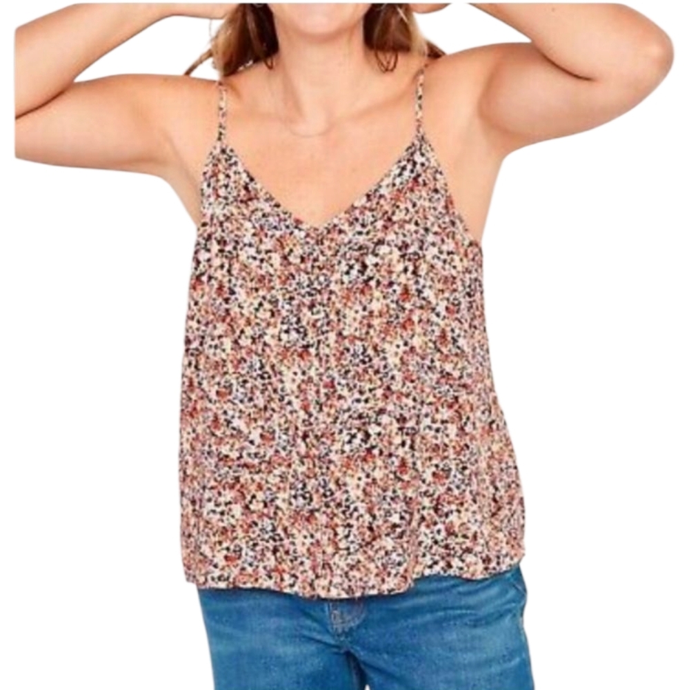 OLD NAVY floral adjustable straps top size 3X